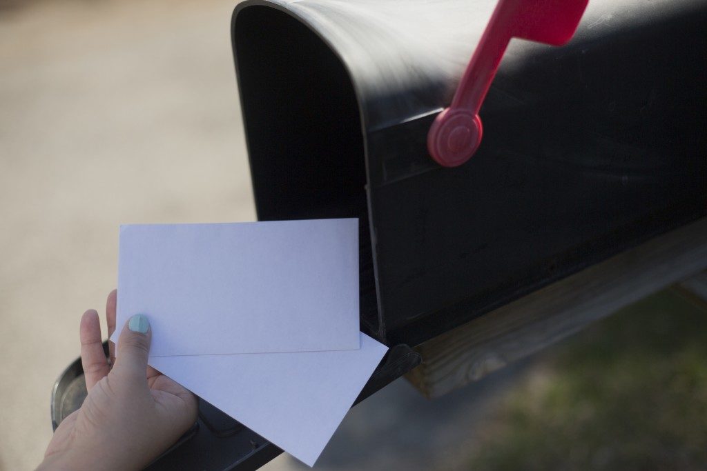 getting letters from the mailbox