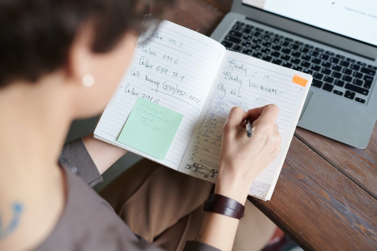 woman writing