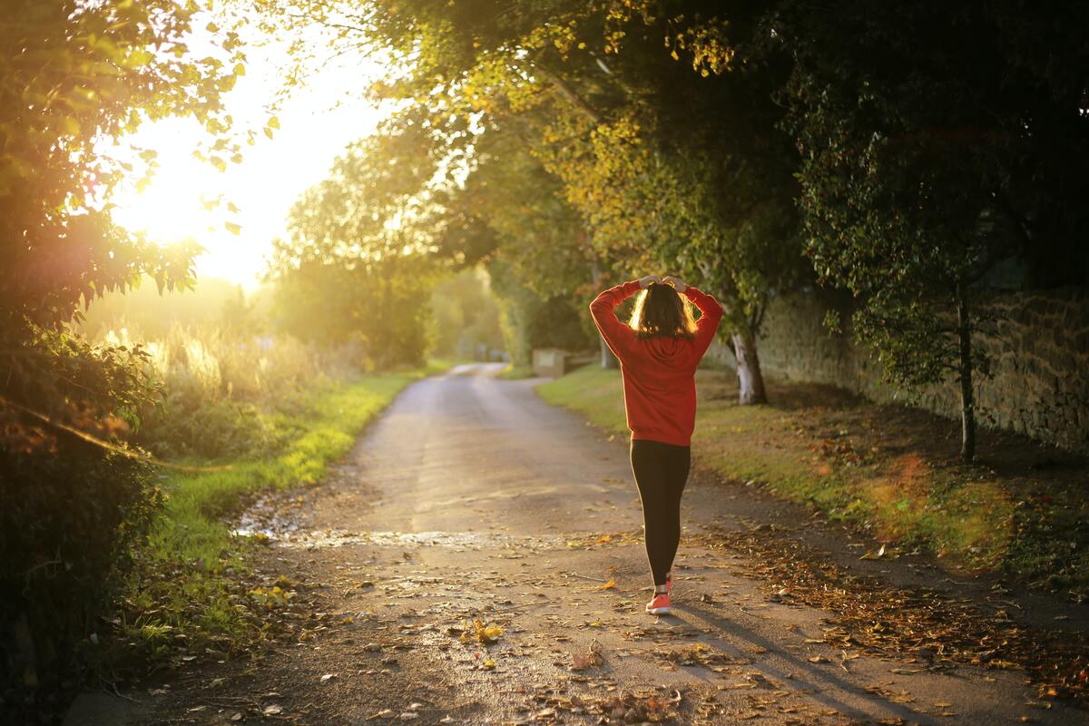 jogging before work